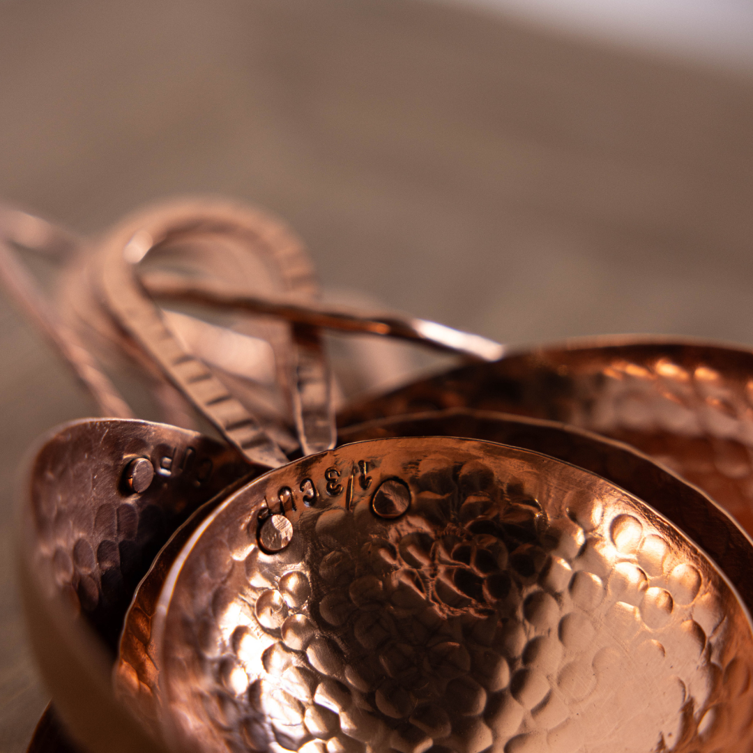 Copper Hammered Measuring Cups - Luxe B Co