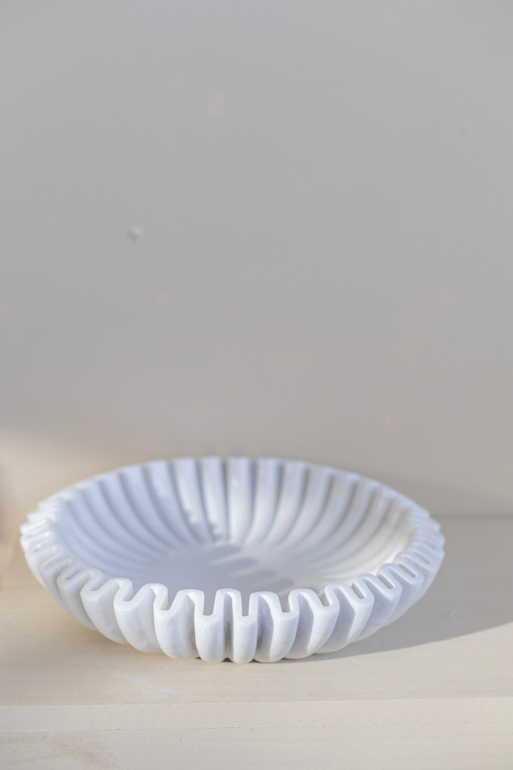 Marble Fluted Scalloped Bowls Small - Luxe B Co