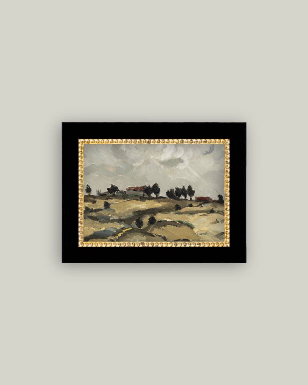 Hillside Home Framed Antique Art