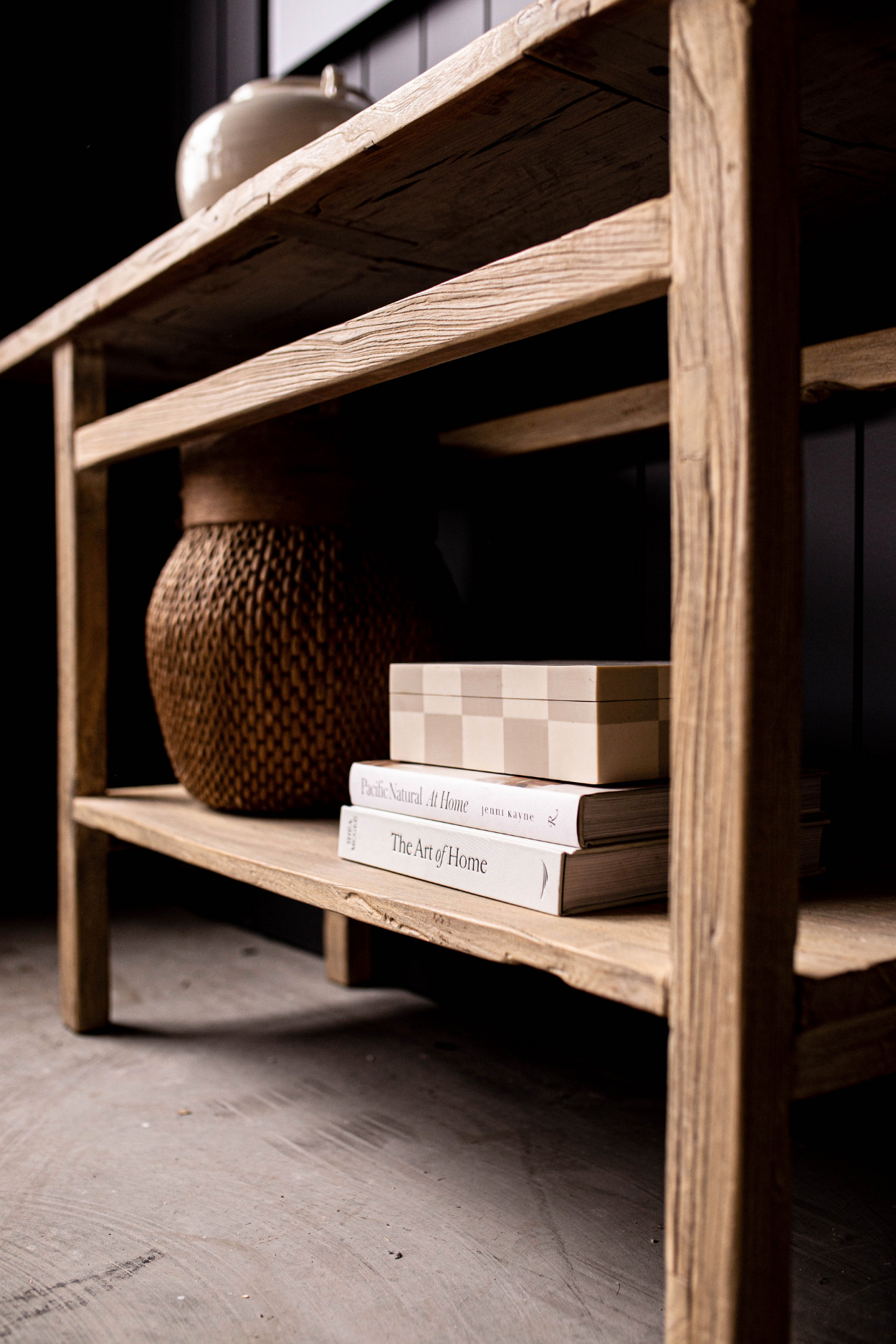 Alameda Elm Wood Console Table Grand | By Luxe B Co. 