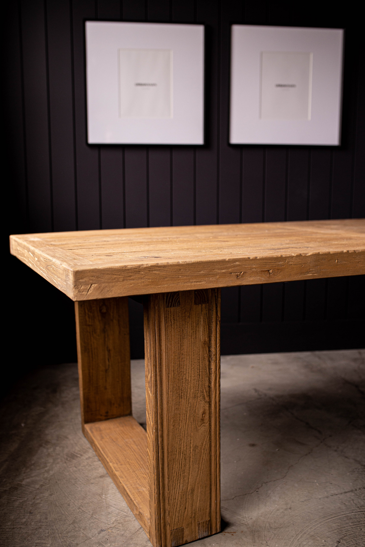 Palo Verde Elm Wood Dining Table | By Luxe B Co. 