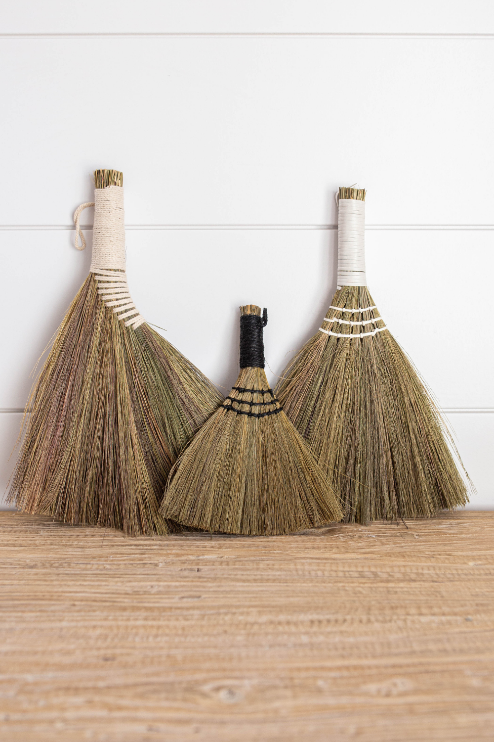 Handmade Brooms Large White - Luxe B Co