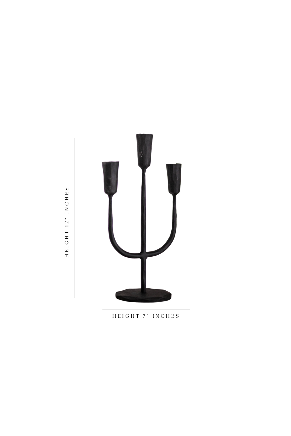 IRON 3 ARM CANDLELABRA - Luxe B Co