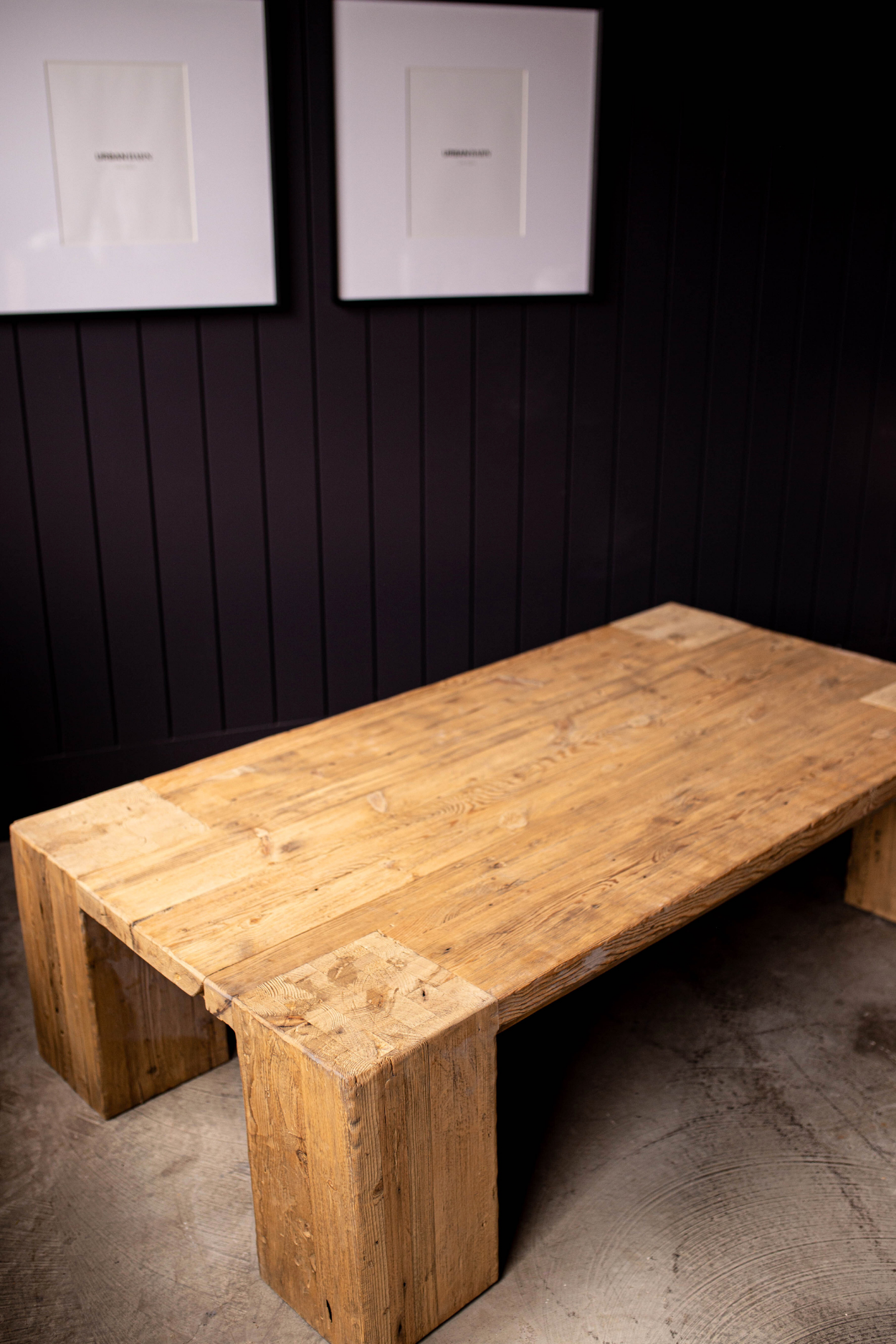 English Beam Elm Wood Coffee Table | By Luxe B Co. 