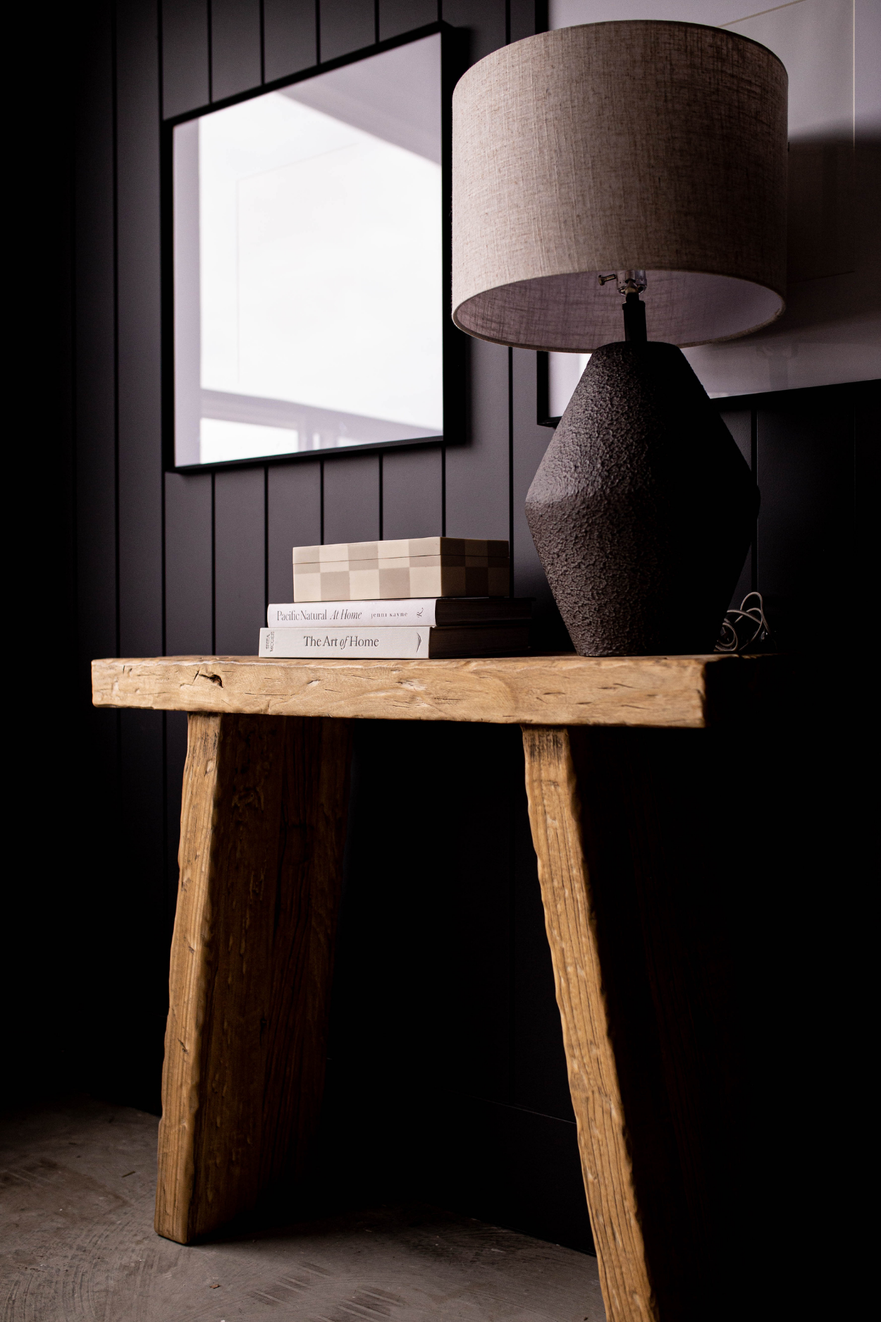 Alter Elm Wood Console Table Petit | By Luxe B Co. 