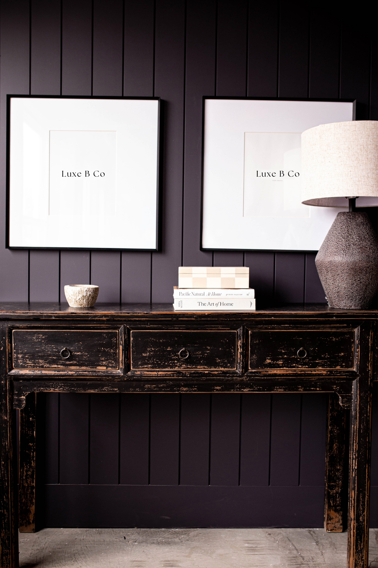 Monterey Elm Wood Console Table | By Luxe B Co. 