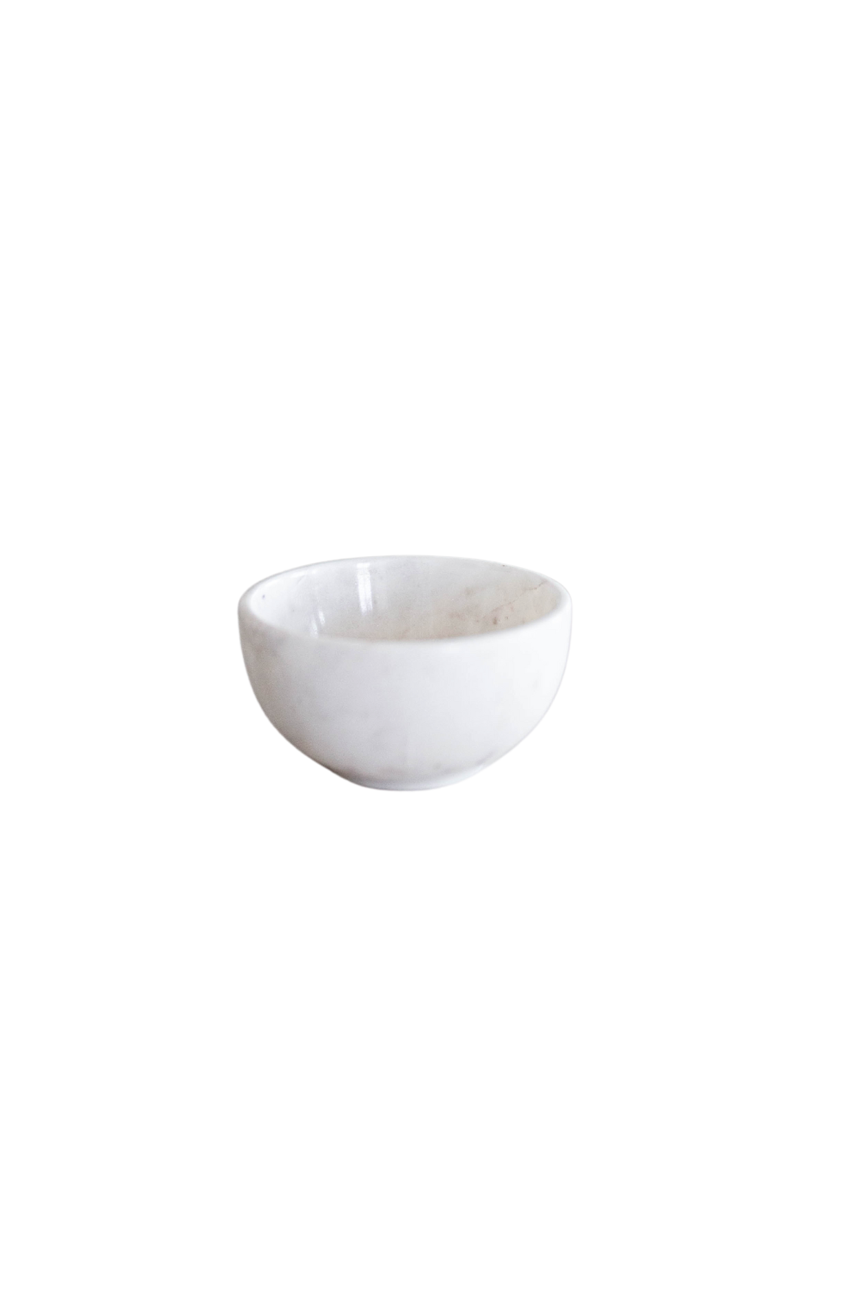 White Handmade Marble Bowl | By Luxe B Co. 