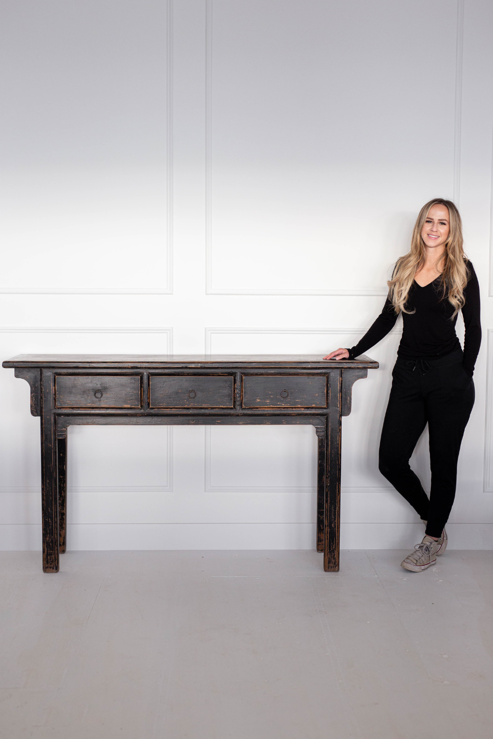 Monterey Elm Wood Console Table | By Luxe B Co. 