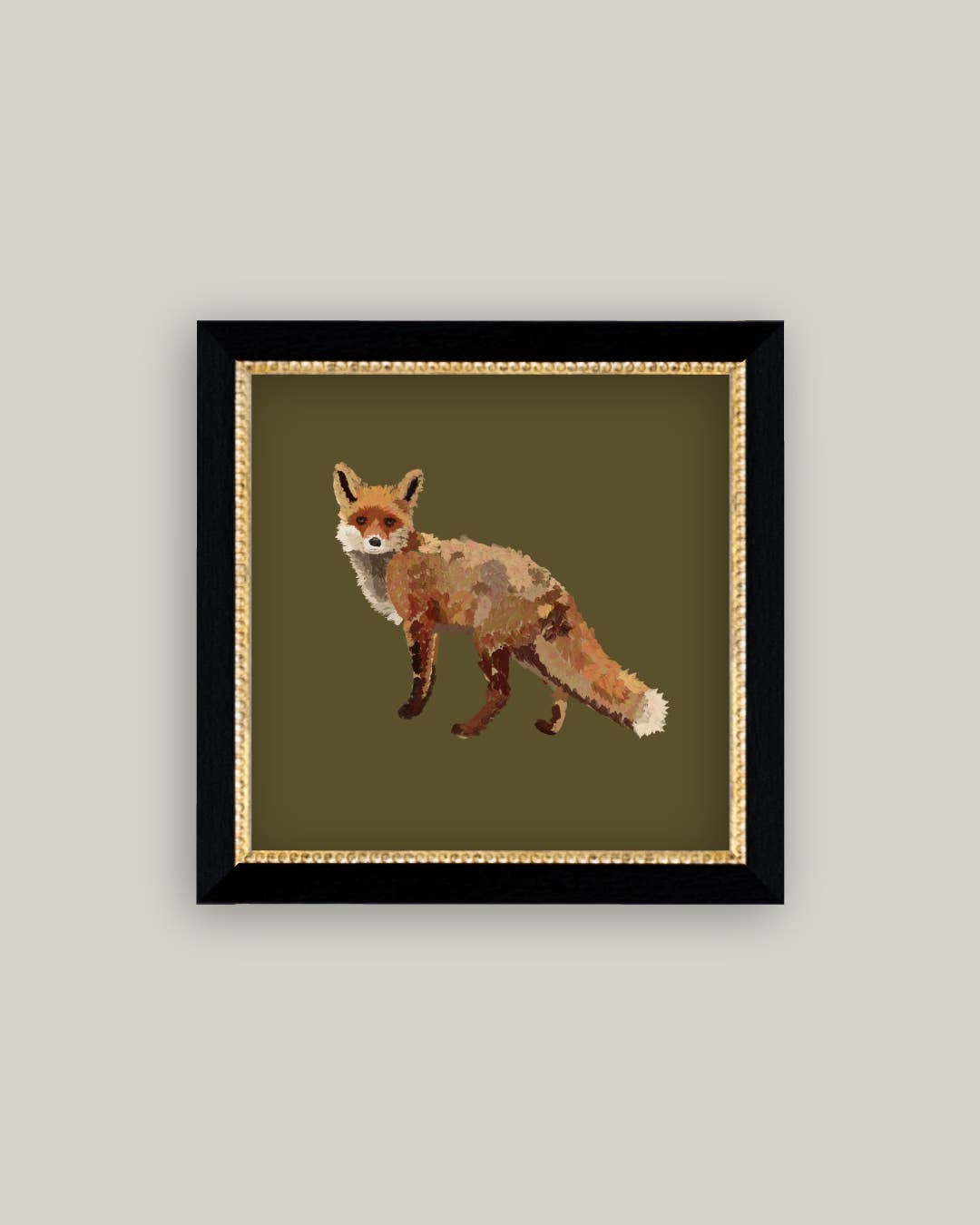 Fox Closeup Framed Antique Art - Luxe B Co