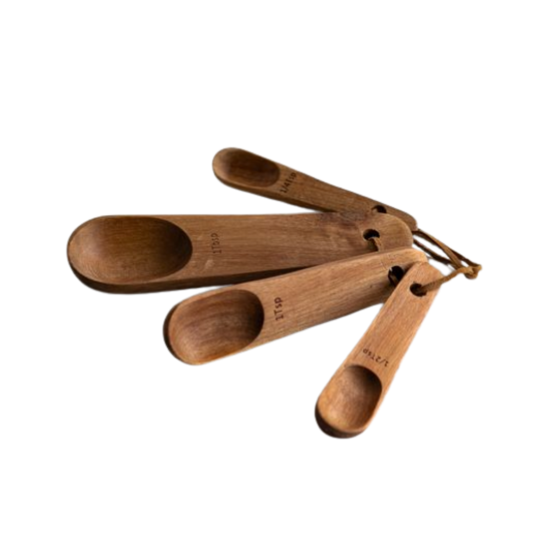 Acacia Wooden Measuring Spoons | By Luxe B Co. 