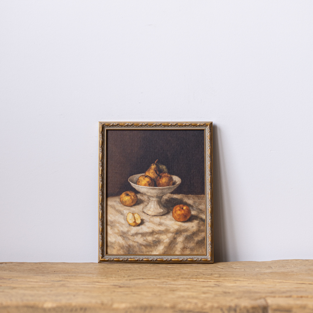 Antique Fruit | Antique Inspired Heritage Patina Framed Art By Luxe B Co.