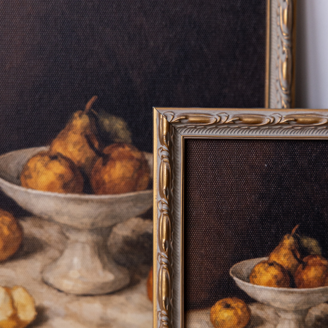 Antique Fruit | Antique Inspired Heritage Patina Framed Art By Luxe B Co.