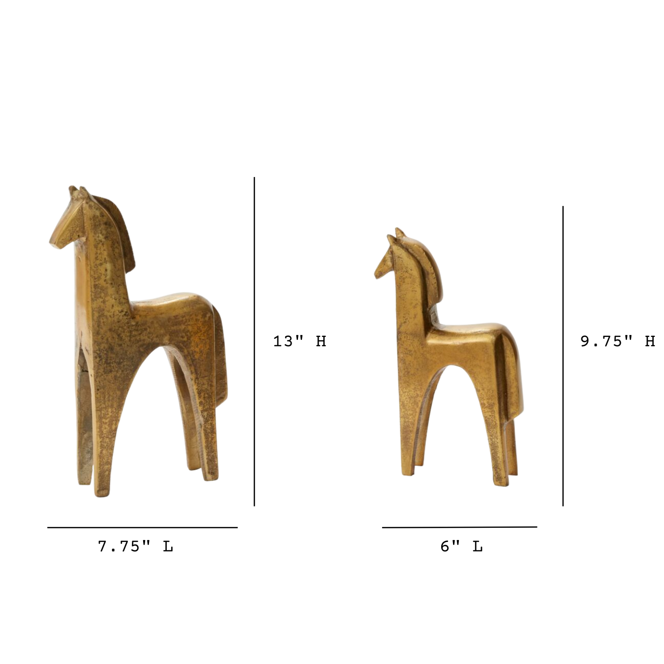 Brushed Bronze Horse Figurine | By Luxe B Co.