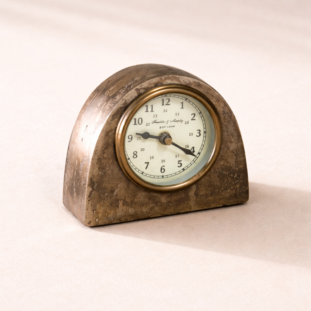 Antique Inspired Bronze Clock | By Luxe B Co. 
