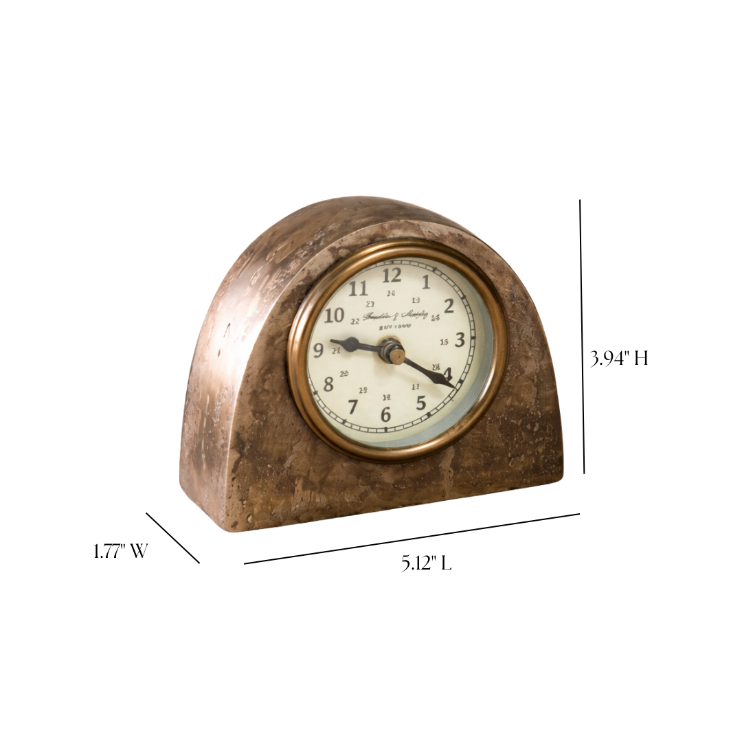 Antique Inspired Bronze Clock | By Luxe B Co. 