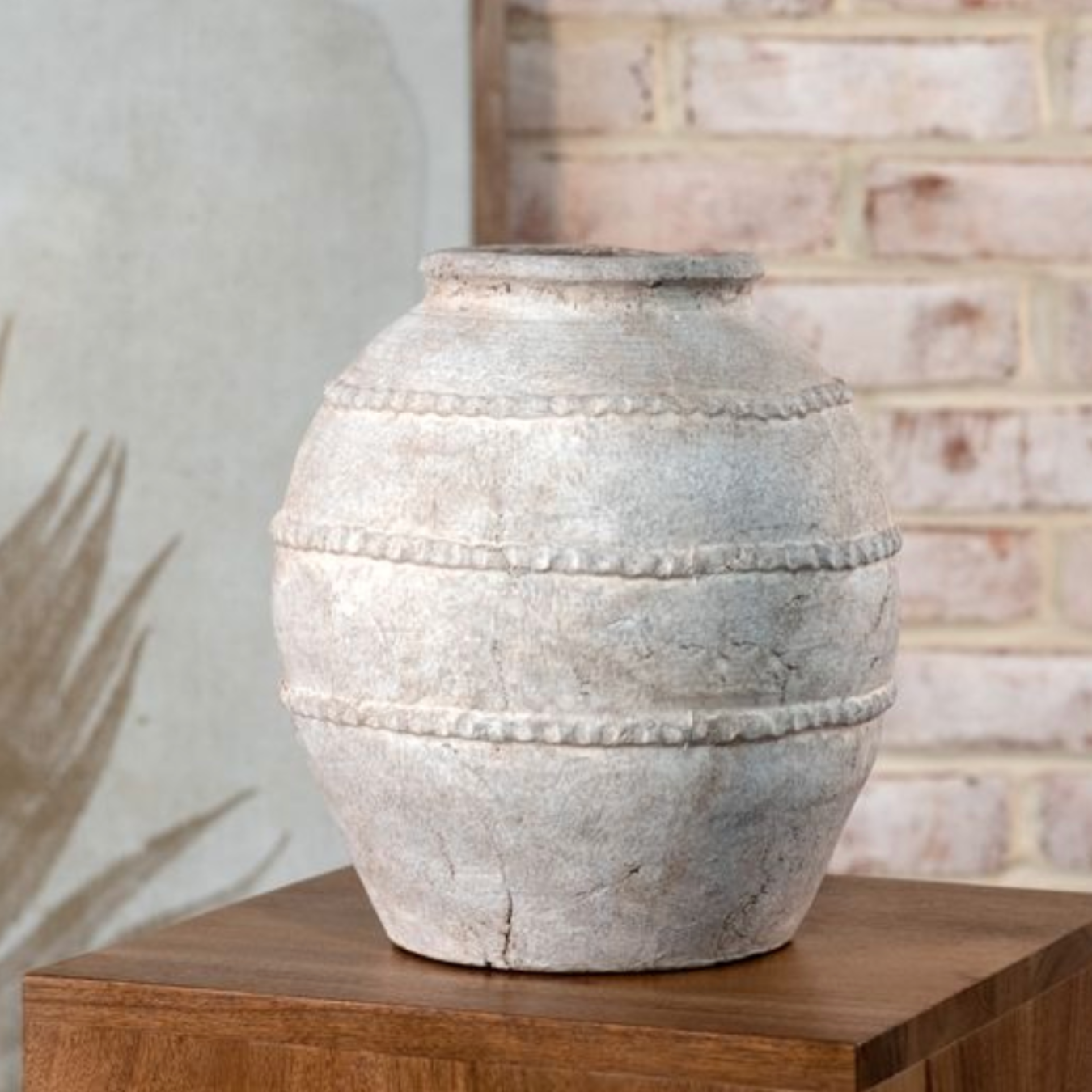 Antique Taupe Large Vase | By Luxe B Co.
