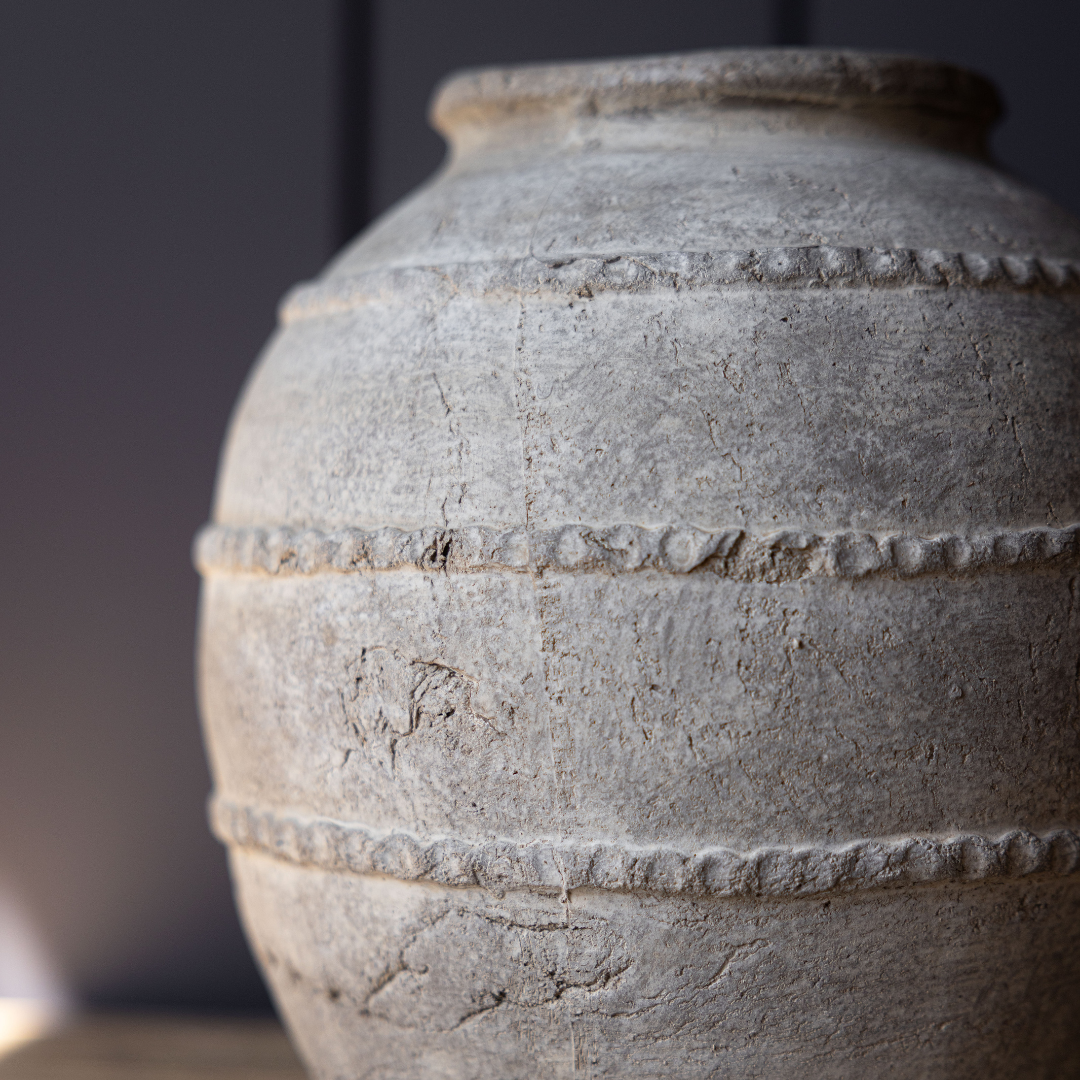 Antique Taupe Large Vase | By Luxe B Co.