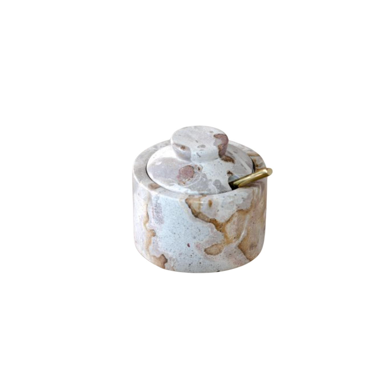 Beige Marble Salt Cellar | By Luxe B Co.