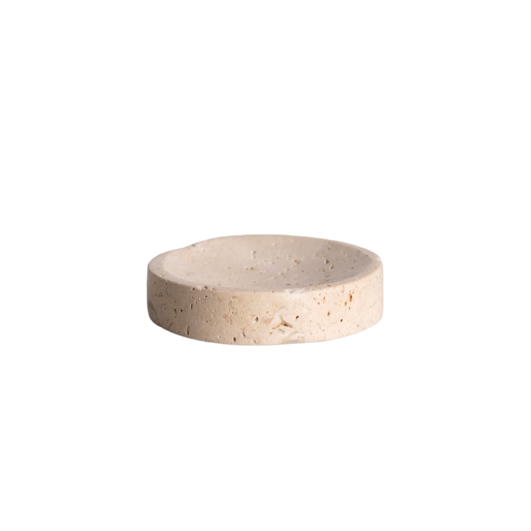 Beige Travertine Soap Dish By Luxe B Co. 