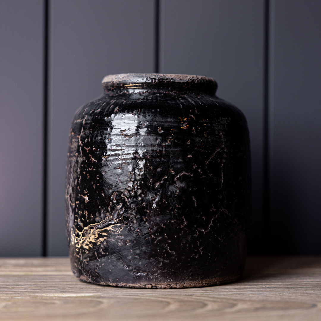 Black Ceramic Vase | By Luxe B Co.