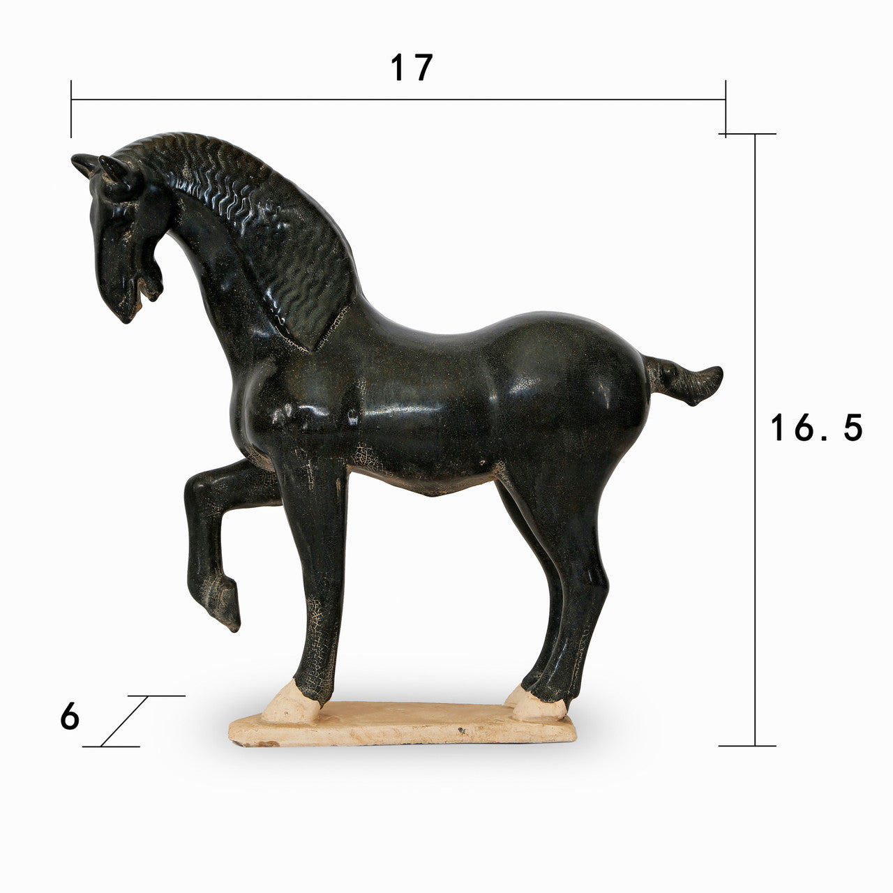 Black Terracorra Horse | By Luxe B Co.