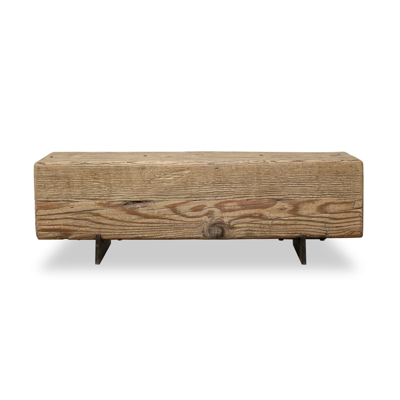 Block Beam Table With Metal Stand | By Luxe B Co.
