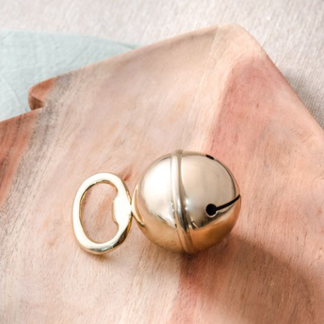 Brass Inspired Jingle Bell Bottle Opener - Luxe B Co