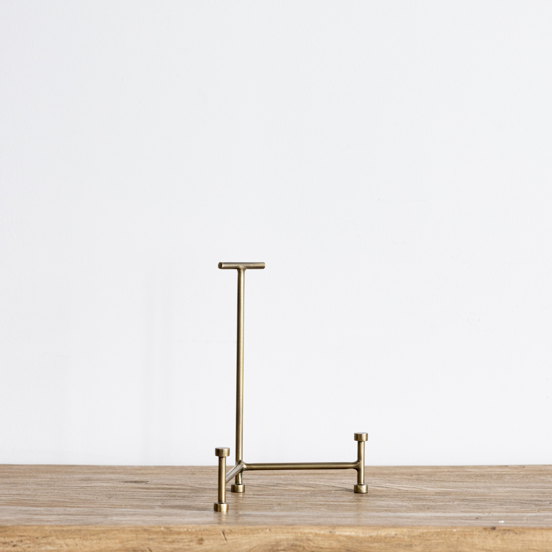 Brass Antique Inspired Footed Easel | By Luxe B Co.