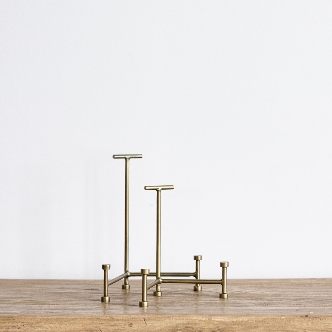 Brass Antique Inspired Footed Easel | By Luxe B Co.