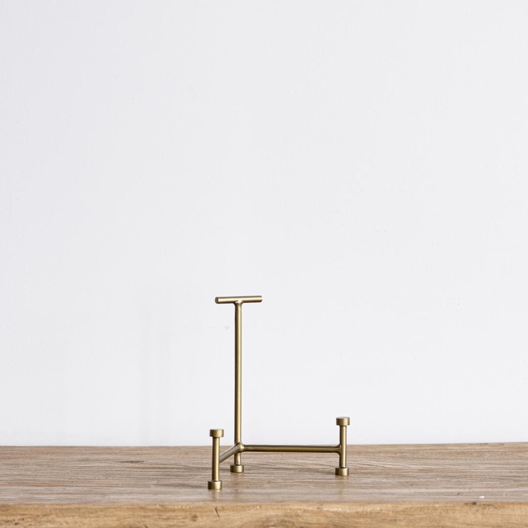 Brass Antique Inspired Footed Easel | By Luxe B Co.
