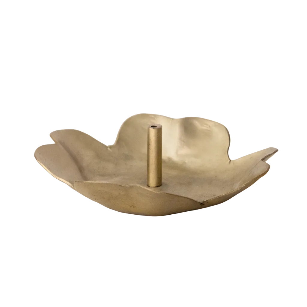 Brass Flower Shaped Incense Holder | By Luxe B Co.
