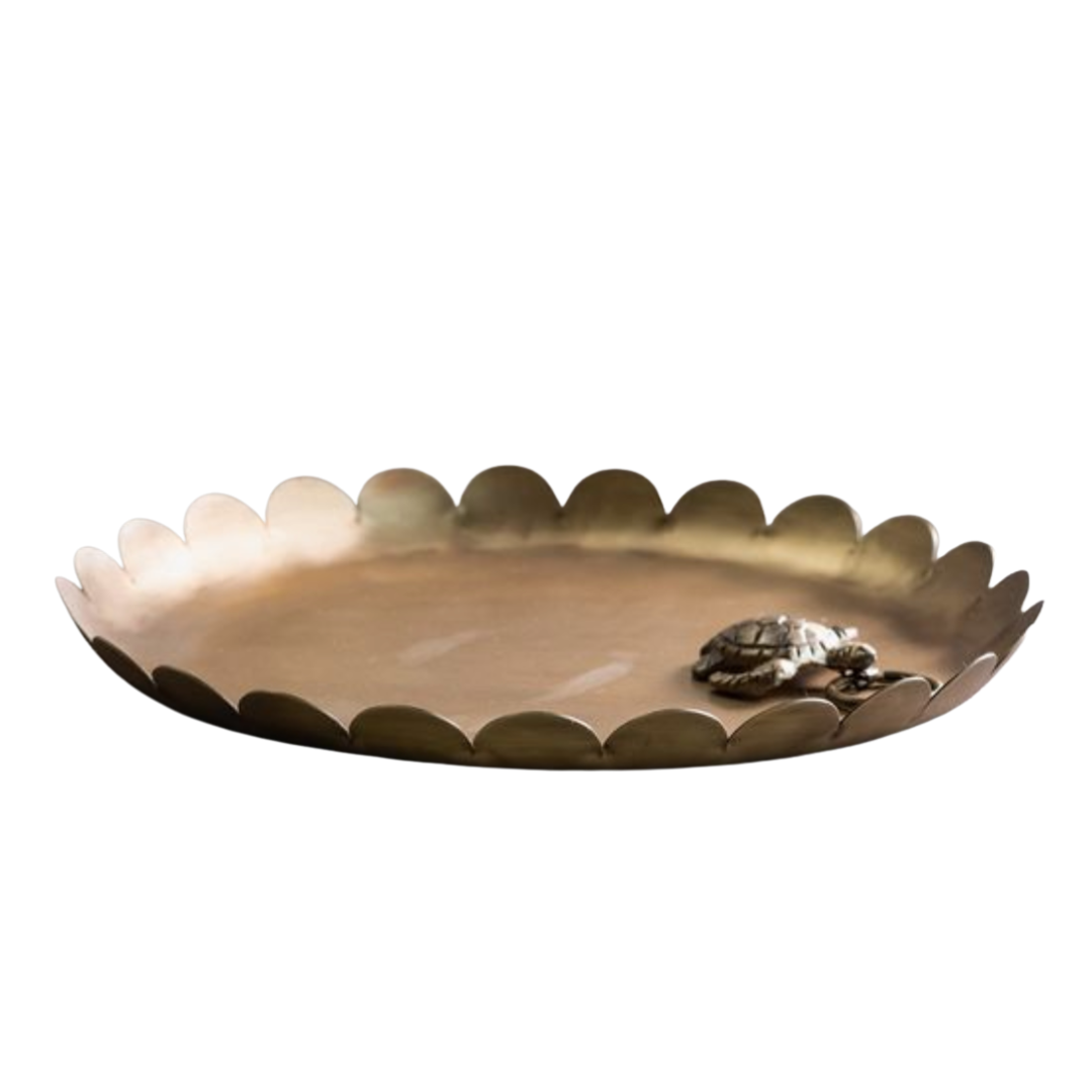 Brass Scallop Tray | By Luxe B Co. 