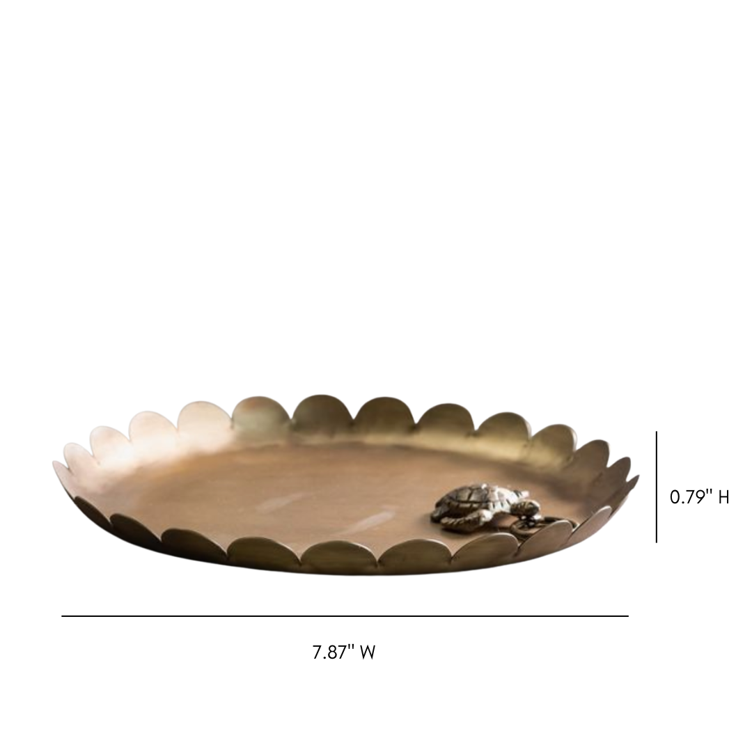 Brass Scallop Tray | By Luxe B Co. 