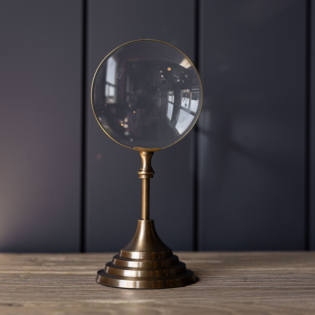 Brass Standing Magnifying Glass | By Luxe B Co.