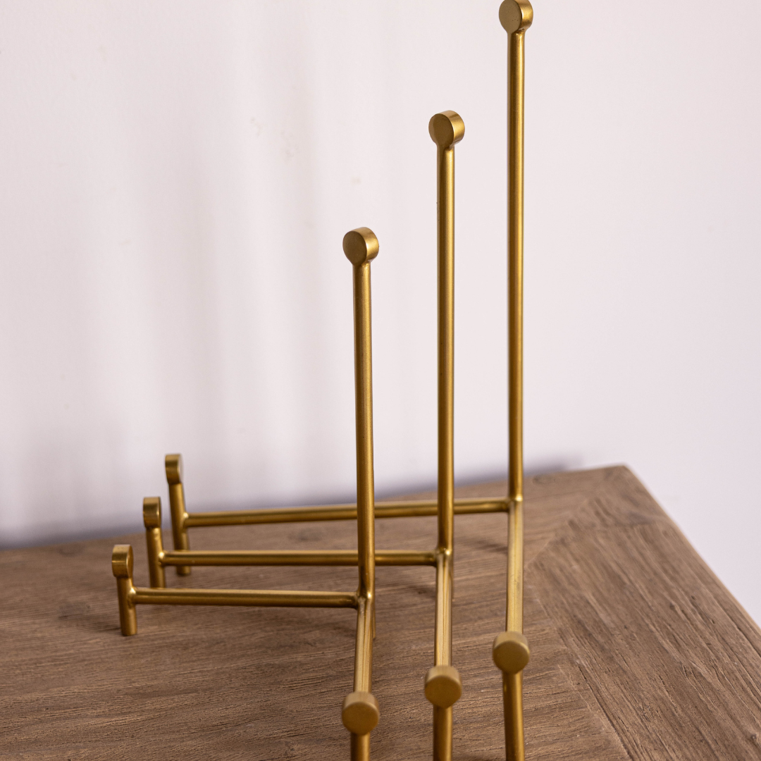 Brass Straight Art Easel By Luxe B Co. 