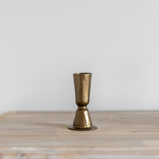 Brass Tapered Candle Holder | By Luxe B Co.