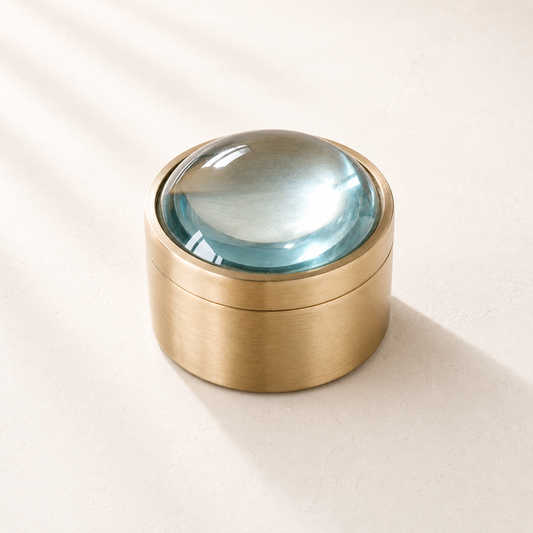 Bronze Magnifying Glass Canister By Luxe B Co. 