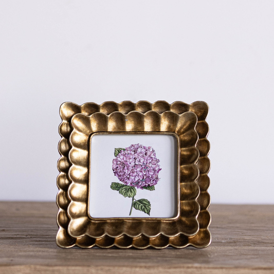 Bronze Square Scallop Photo Frame | Luxe B Co.