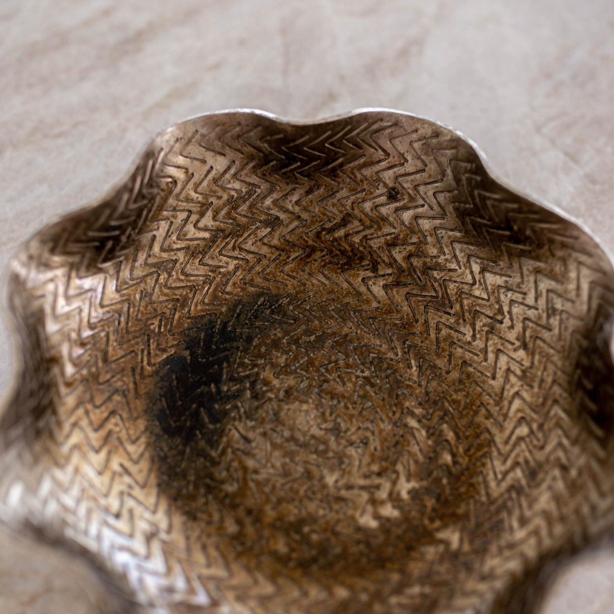 Bronze Textured Decorative Tray | By Luxe B Co. 