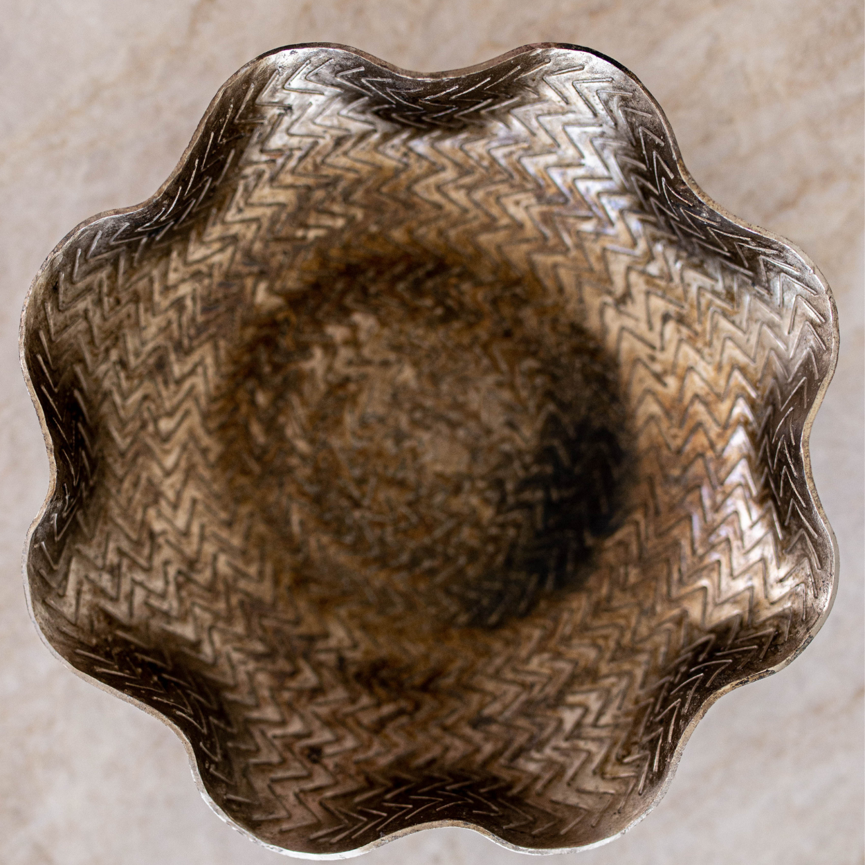 Bronze Textured Decorative Tray | By Luxe B Co. 