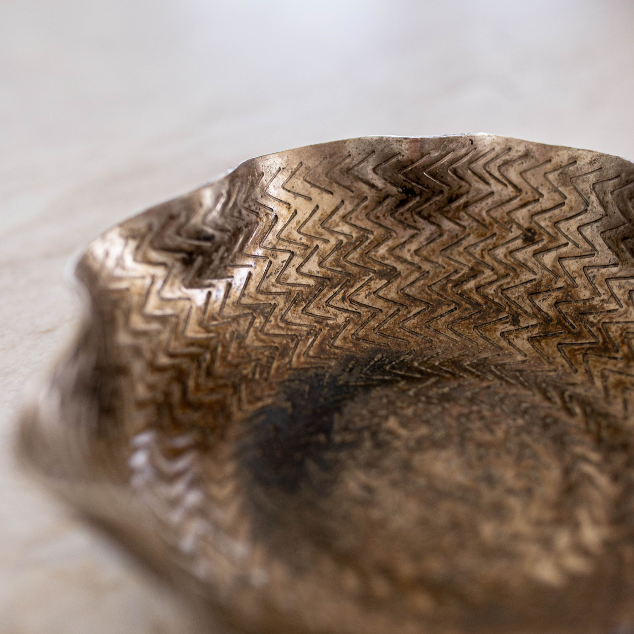 Bronze Textured Decorative Tray | By Luxe B Co. 