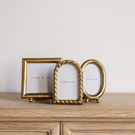 Brushed Brass Photo Frame | By Luxe B Co.
