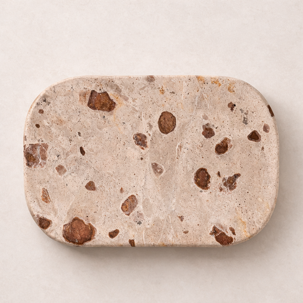 Buffed Stone Soap Dish | By Luxe B Co. 