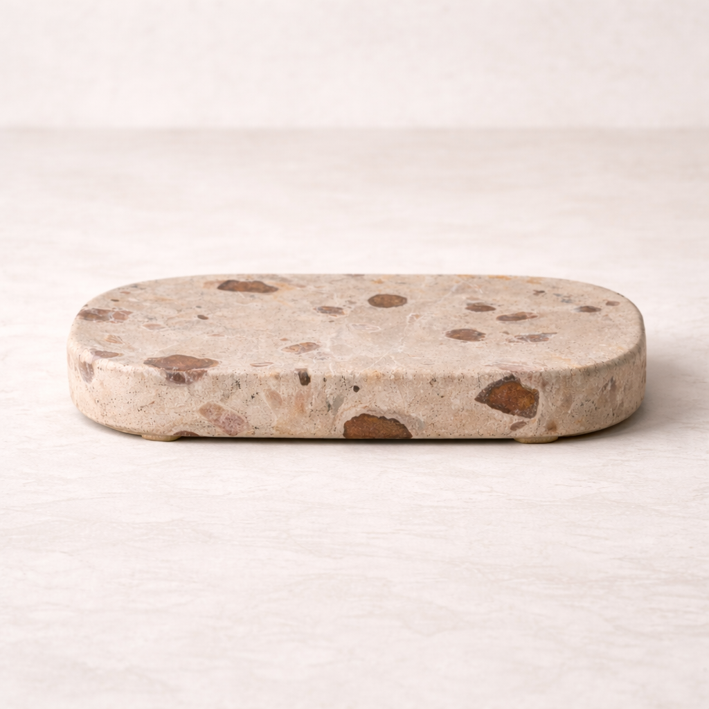 Buffed Stone Soap Dish | By Luxe B Co. 