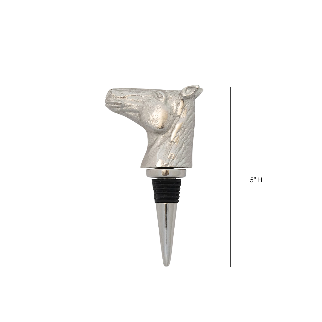 Cast Aluminum Horse Head Bottle Stopper | By Luxe B Co.