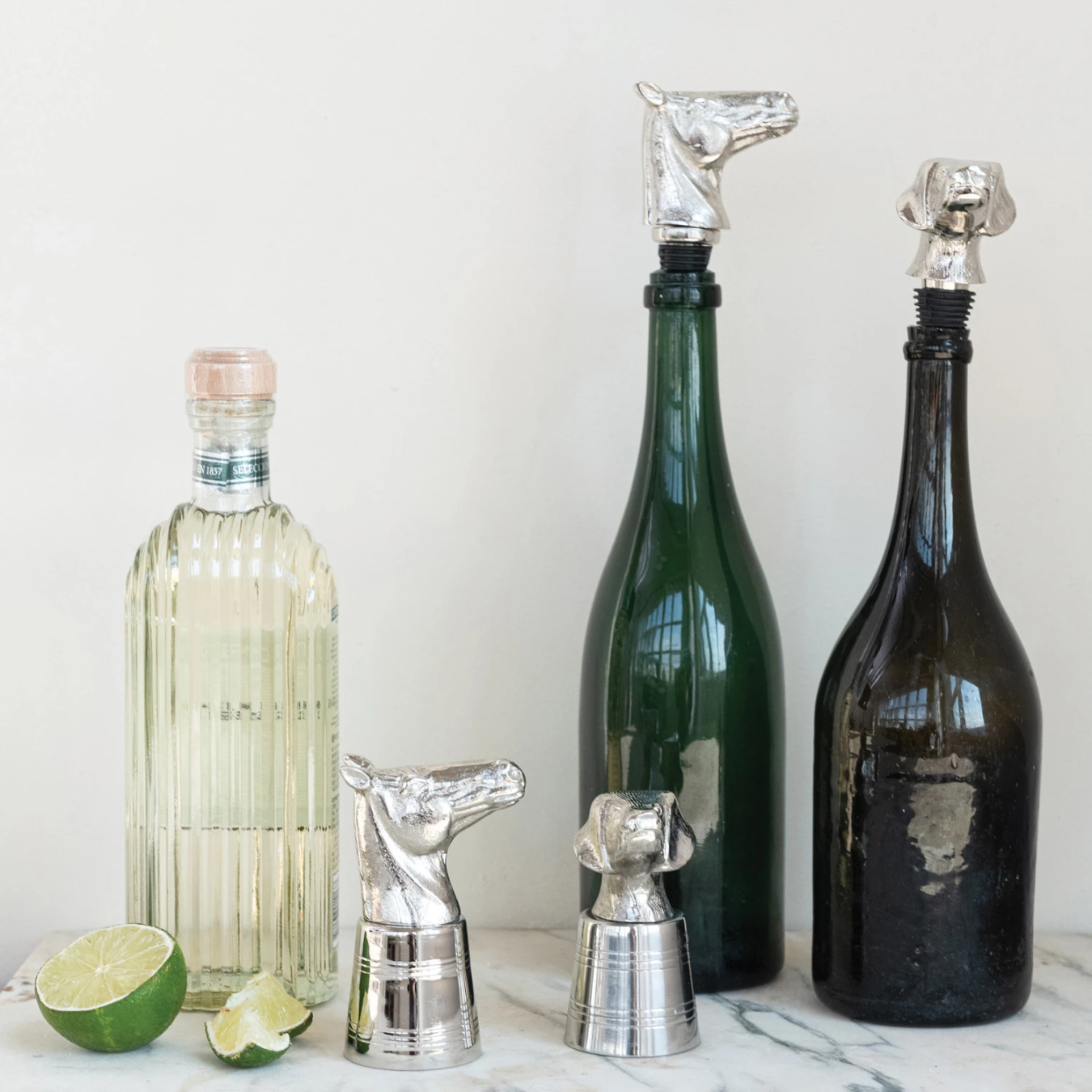 Cast Aluminum Horse Head Bottle Stopper | By Luxe B Co.