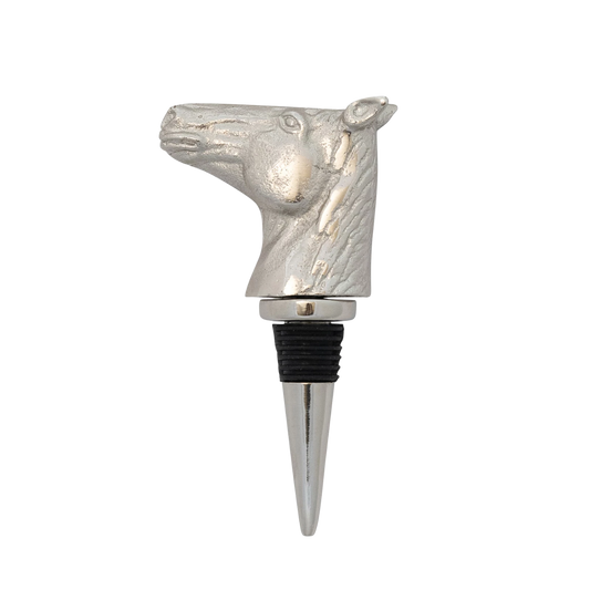 Cast Aluminum Horse Head Bottle Stopper | By Luxe B Co.