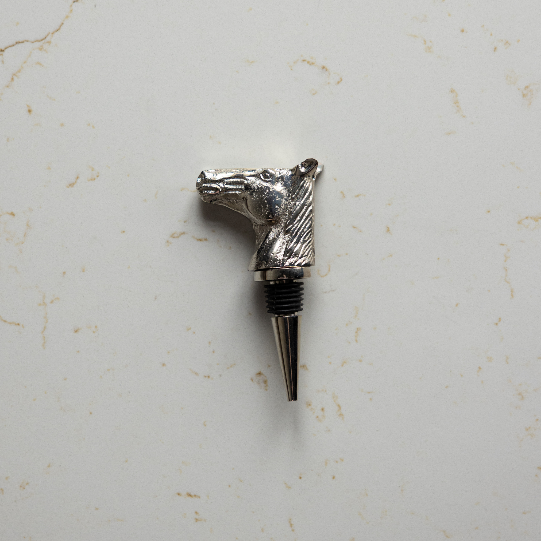 Cast Aluminum Horse Head Bottle Stopper | By Luxe B Co.