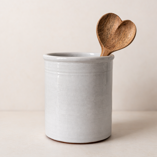 Ceramic Canister Utensil Holder | By Luxe B Co.