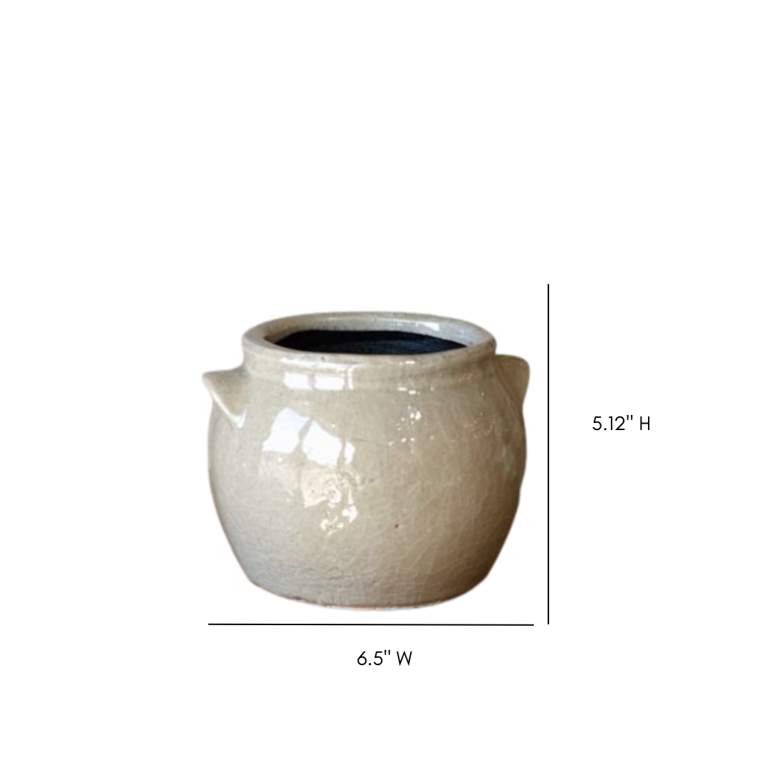 Ceramic Crock Planter | By Luxe B Co. 
